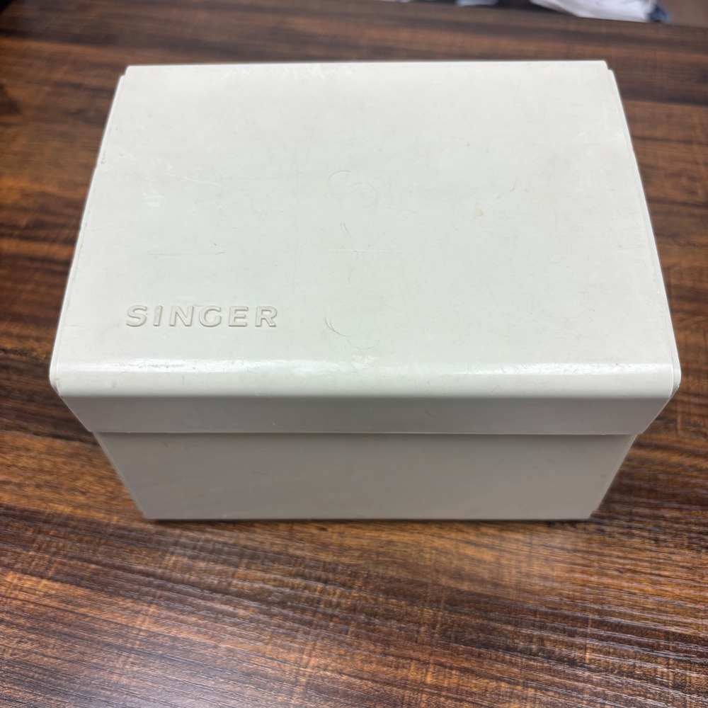 Vintage Singer Sewing Machine Accessory Kit Case Flex-Stitch Cams Presser Feet